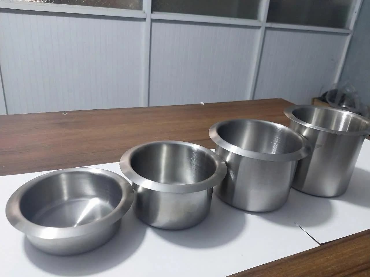 LTP提供的实际不锈钢杯样品
