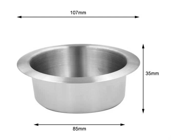 Chi tiết Ly inox sofa H35 – dáng nông
